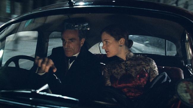 Daniel Day-Lewis and Vicky Krieps in a scene from Phantom Thread.