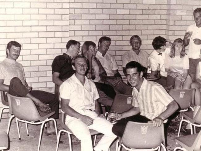 Patrons at the Mona Vale Rex Hotel, in Park St, Mona Vale, in December 1966. Picture: David Cumming (Courtesy State Library of NSW)