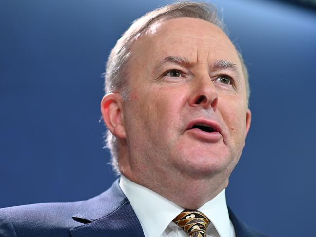 Federal Opposition Leader Anthony Albanese speaks to the media during a press conference at the Commonwealth Parliament Offices in Sydney, Wednesday, November 20, 2019. (AAP Image/Joel Carrett) NO ARCHIVING