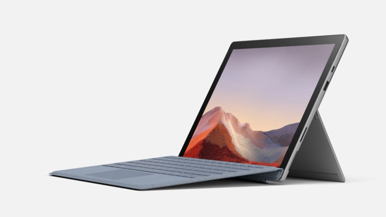 Microsoft Surface Pro 7 with type cover accessory.