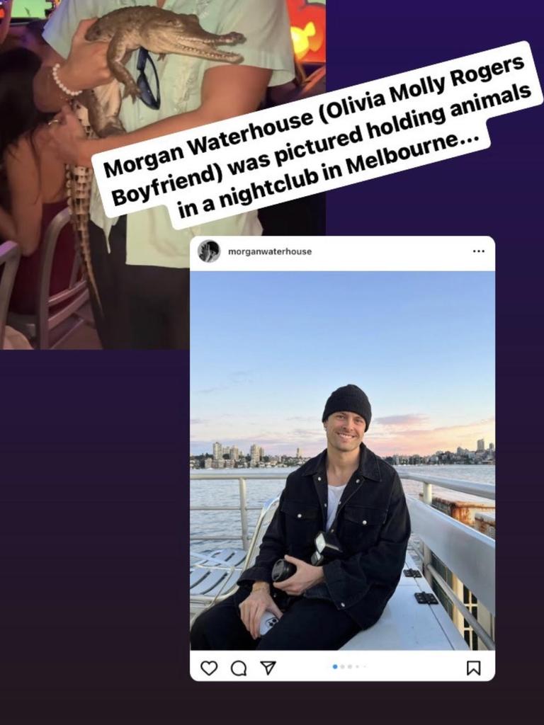 Posts from Aussie Influencer Opinions Instagram exposed the strange event. Picture: Instagram