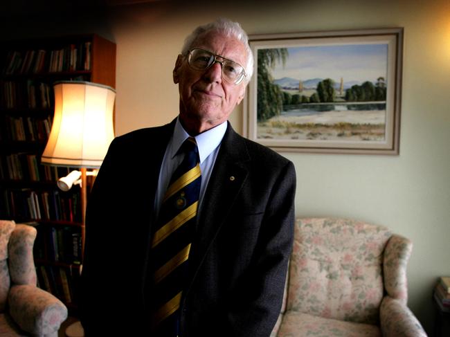 Dr James Wright (real name John Knight) at his home in Sydney in 2006.