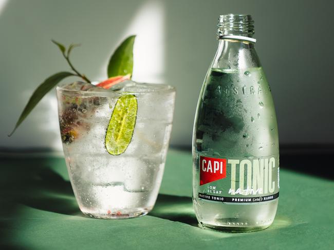 Pitzy loves Capi’s new native tonic water.