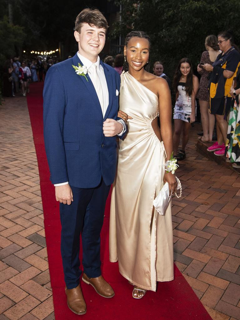 Ruvarashe Maphosa and Ben Thomas at Fairholme College formal, Wednesday, March 29, 2023. Picture: Kevin Farmer