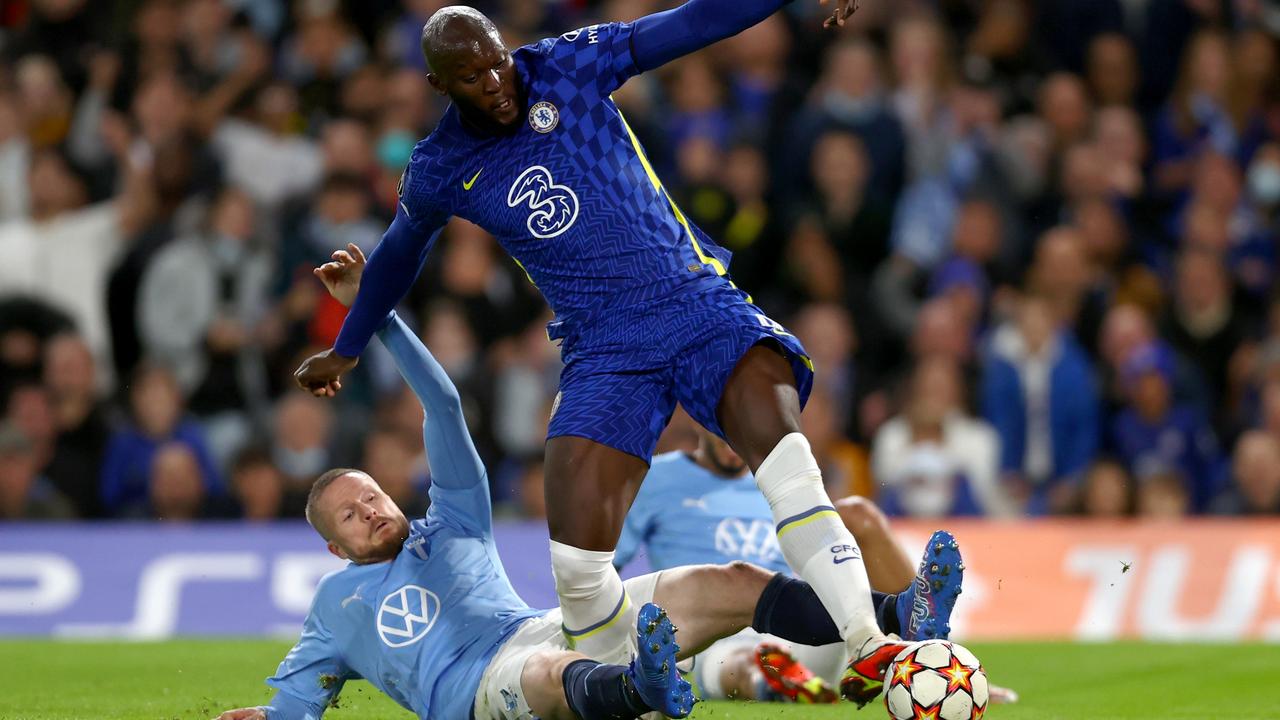 Lukaku was scythed down in a nasty tackle.