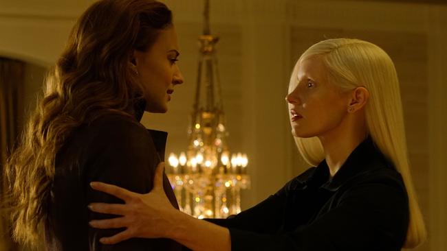 Jessica Chastain plays some kind of interplanetary villainess. Picture: AP