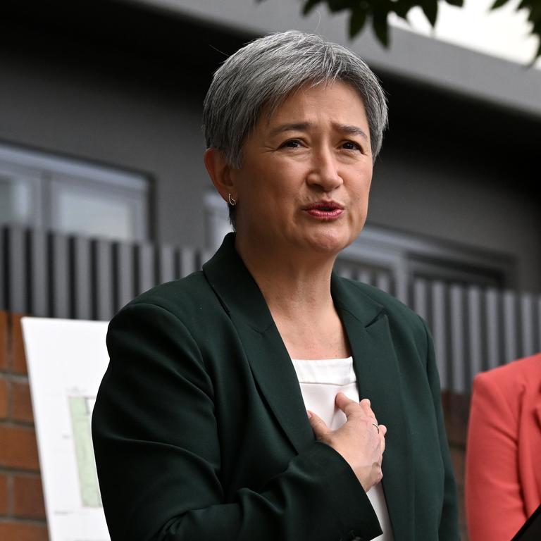 Penny Wong condemned the arrest of the eight people. Picture: Dan Peled / NCA NewsWire