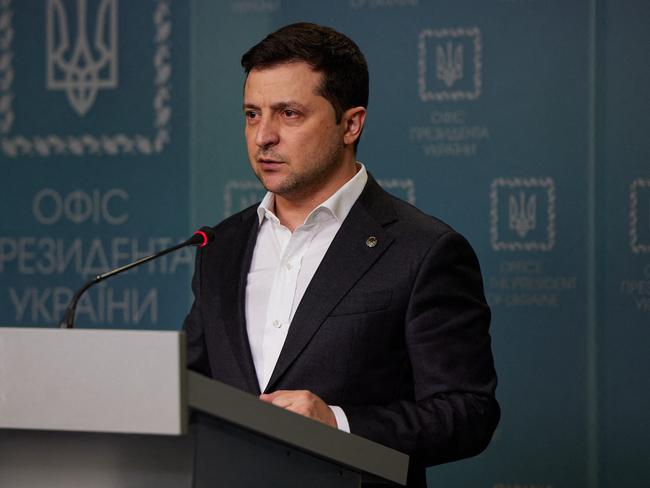 Ukrainian President Volodymyr Zelensky. Picture: AFP