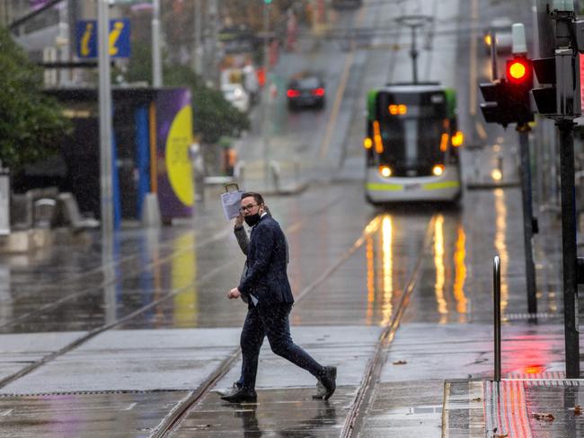 MELBOURNE, AUSTRALIA - NewsWire Photos June 9, 2021: Melbourne CBD is still quiet as the countdown to the end of lockdown this week is approaching.Picture: NCA NewsWire / David Geraghty