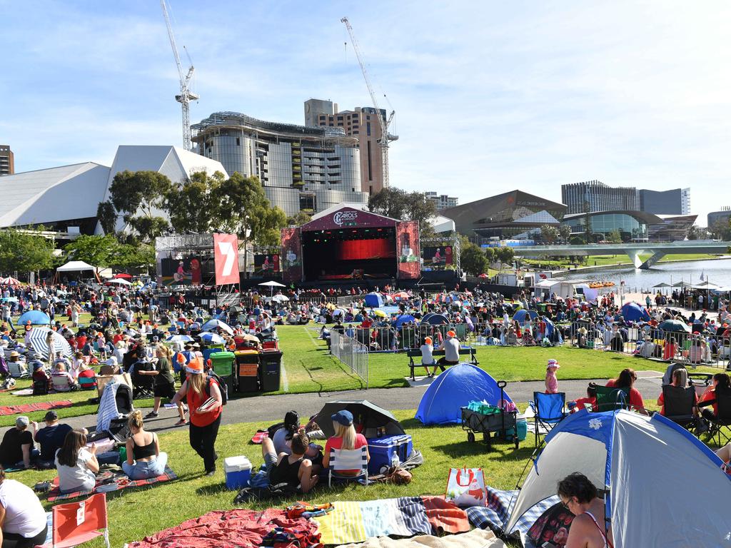 The 2019 Elder Park Carols by Candlelight, the 75th anniversary of the event. Picture: AAP / Keryn Stevens