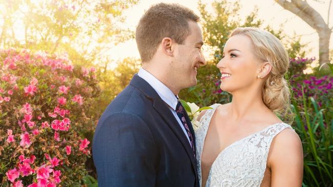 Love is in the air for Meghan McGregor Hayden Gambie. Sunshine Coast Wedding Photographer Ben Connolly