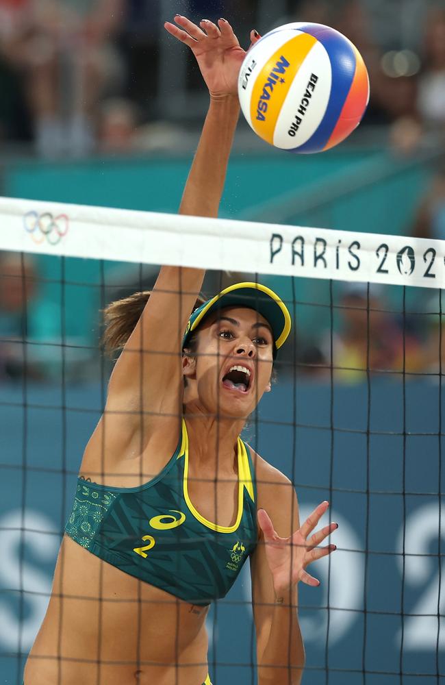 Taliqua Clancy attacks the net. Picture: Getty Images