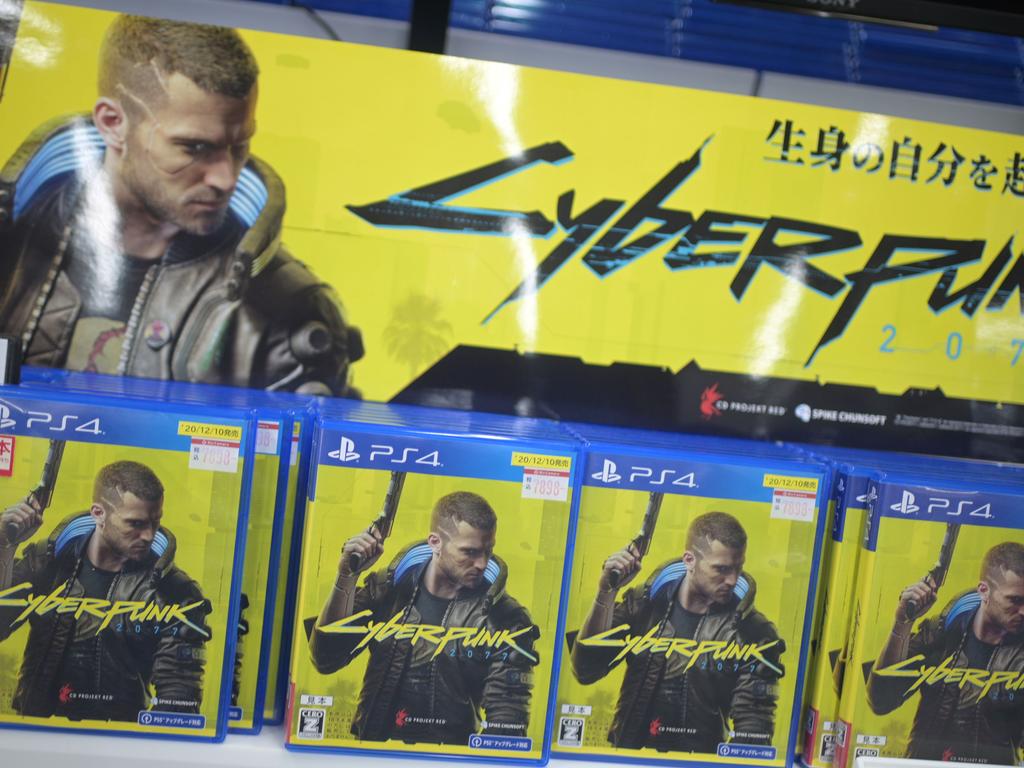 Cyberpunk 2077 has been removed from the PlayStation store. Picture: Philip Fong/AFP