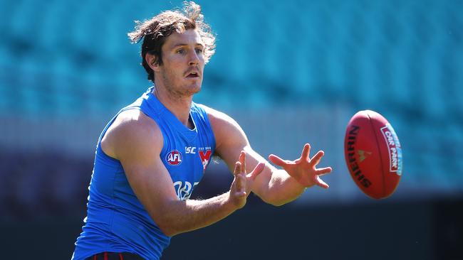 Kurt Tippett during a Sydney training session in 2017. Picture: Phil Hillyard.