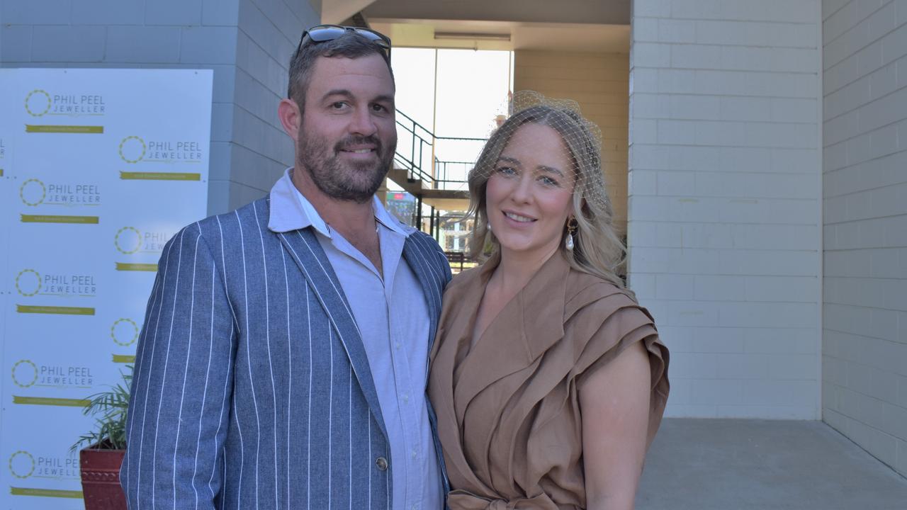 Chloe and Ryan Hodgkinson at the 2023 Rockhampton Girls Grammar 21st Race Day.