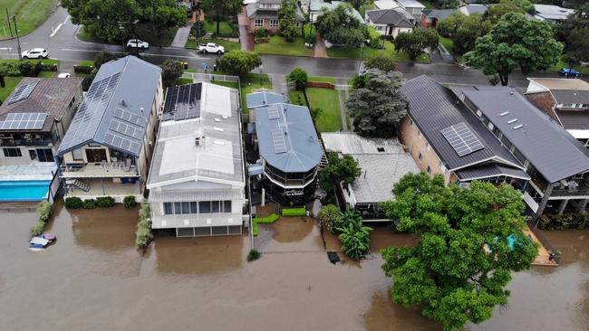 Many areas were flooded after torrential rain caused Warragamba Dam to overflow. Picture: Toby Zerna