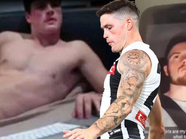 Caption: Collingwood’s Jack Crisp was embroiled in a pornographic video scandal five years ago that the club was made aware of.