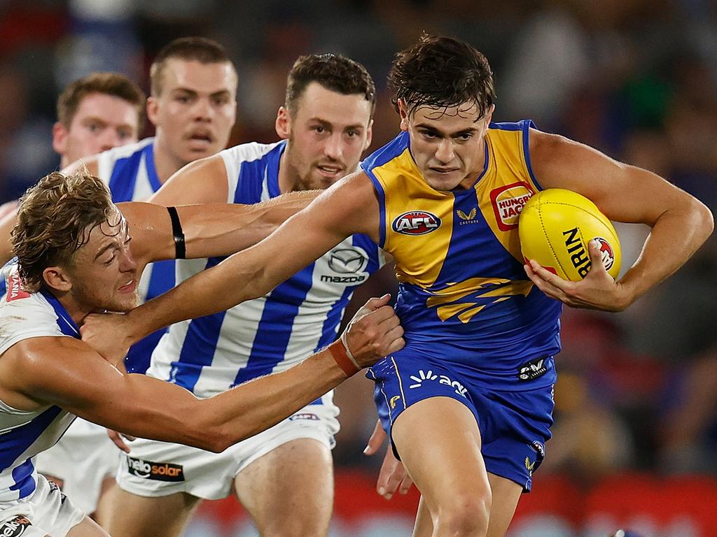 Patrick Naish was picked up as a supplemental selection for the Eagles after the spate of injuries that have plagued the club. Picture: Michael Willson/AFL Photos