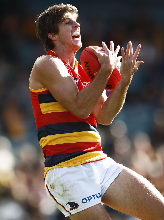 Jordan Butts is set to get the big task of stopping Port Adelaide’s Charlie Dixon. Picture: Daniel Pockett/Getty Images