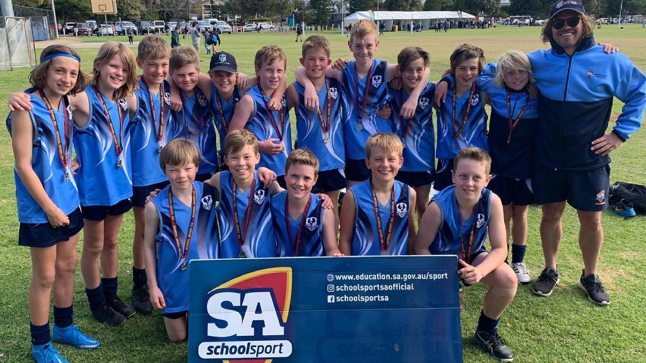 These SA Little Legends eached played in the Southern Sapsasa football team, winning the second division Australian Football Sapsasa State Carnival. We are told the young footballers ‘showed great sportsmanship and encouragement throughout the tournament’. Great job boys. Picture: supplied, School Sport SA..