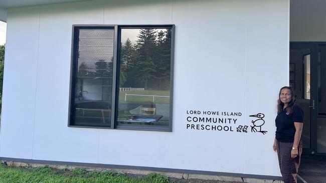 Tokasa Thompson, pictured at a community preschool centre on Lord Howe Island. Picture: Supplied.