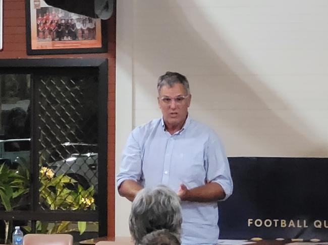 Sunshine Coast Wanderers’ new president Glenn Duncan at last year’s AGM.