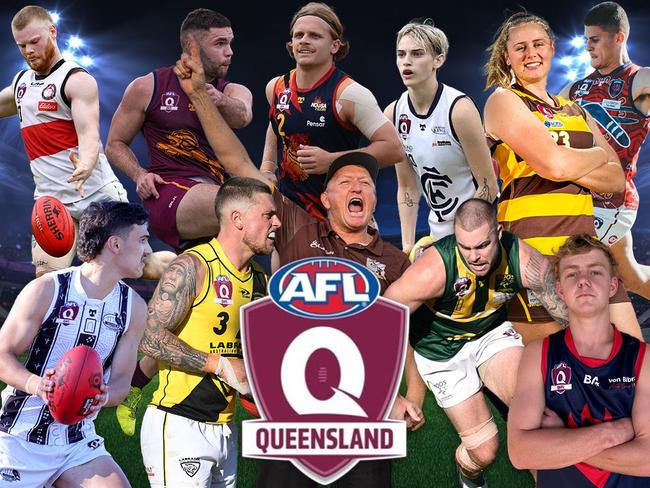 QAFL, QAFLW coaches nominate their side's biggest pests. Pictures: Highflyer Images, Brooke Sleep Media.