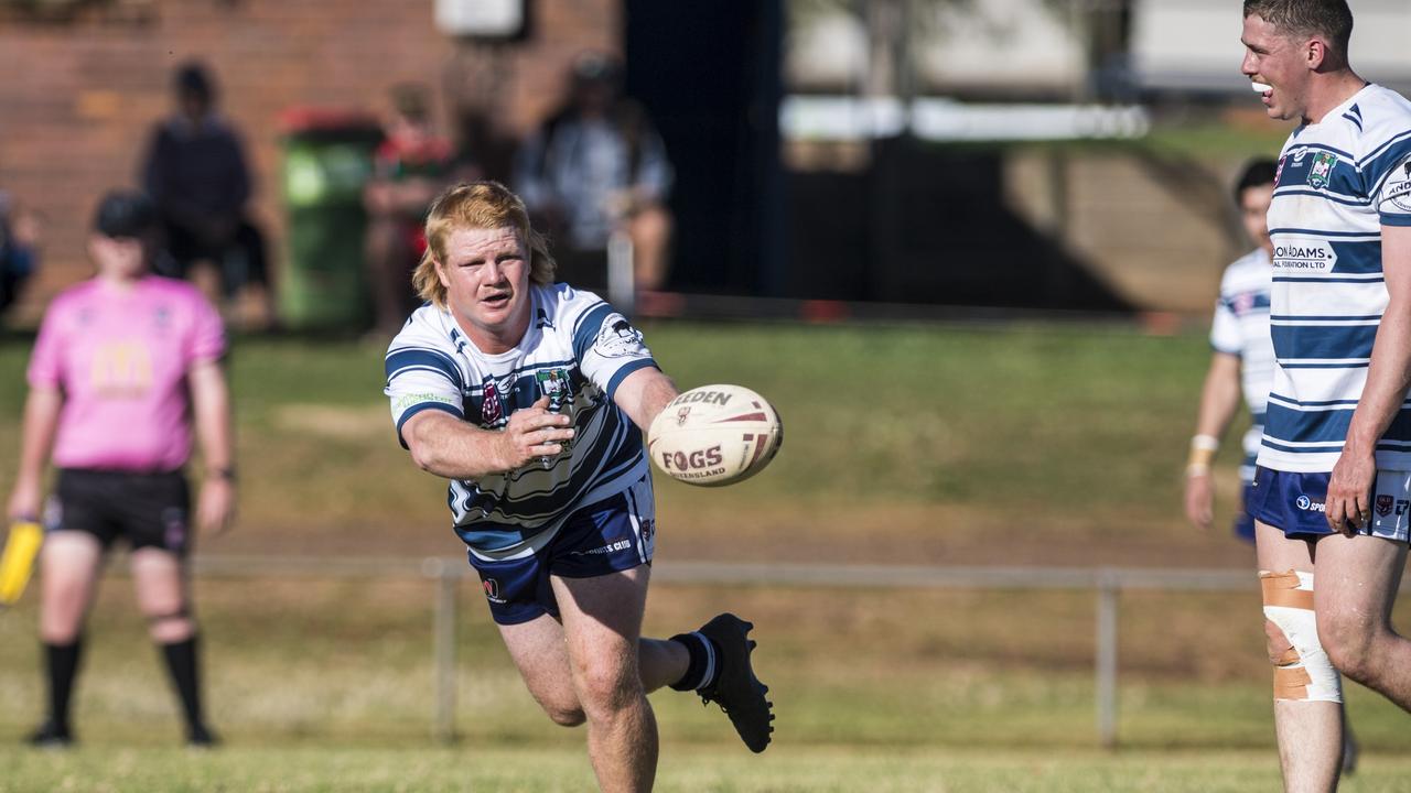 Bryce Whale passes for Brothers. Picture: Kevin Farmer