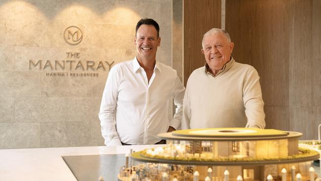 Developer Tim Gordon and Pub baron Bruce Mathieson. Picture: Supplied