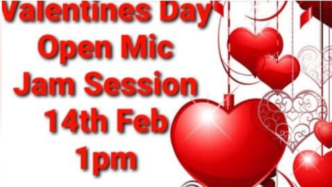 Curra lovers can have some fun with an open mic jam session on Valentine's Day.