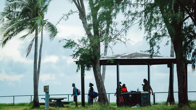 Itinerants gather at Vesteys Beach and Fannie Bay.