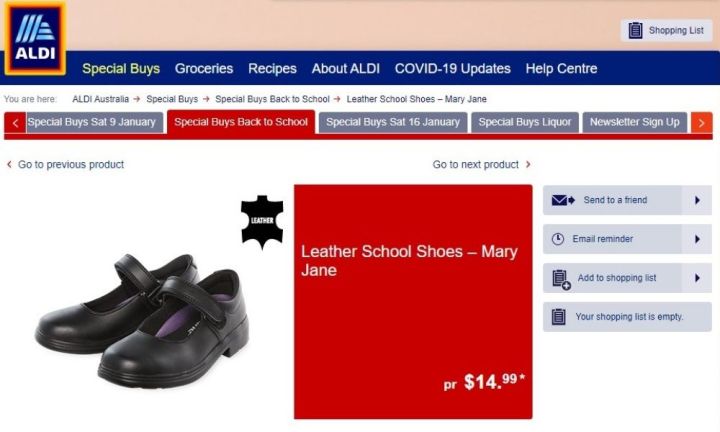 Kmart sales school shoes