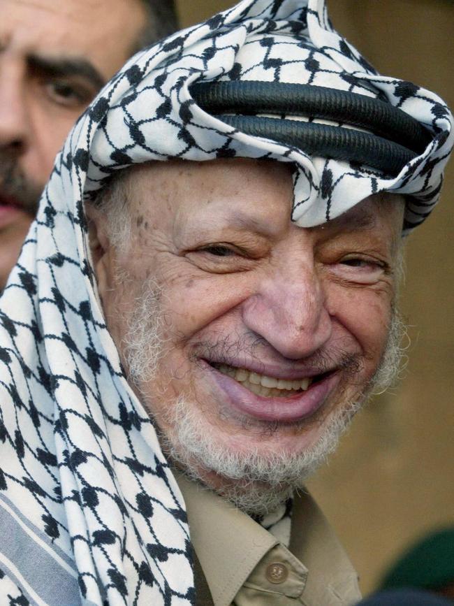 Late Palestinian leader Yasser Arafat. Picture: AFP