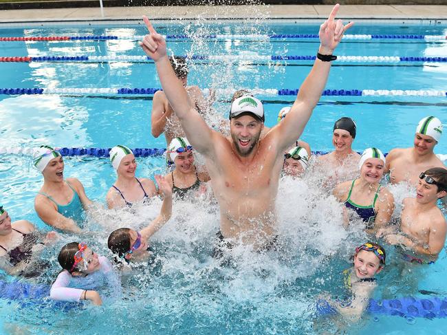 Cooroy swimming coach Andrew Cowan. Picture: Patrick Woods.