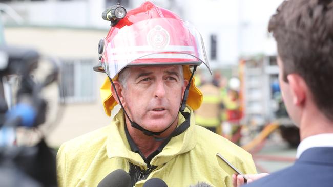 Queensland Fire and Emergency Services Inspector Dean Tucker awarded an Australian Fire Service Medal for his devotion to service through operational readiness and response capability. Photo by Richard Gosling