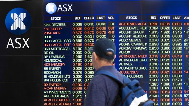 The Australian sharemarket has lifted for the first time this week. Picture: NCA NewsWire / Monique Harmer