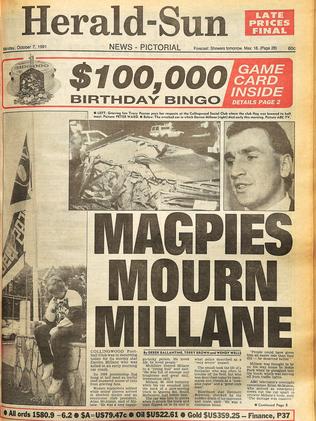 The Herald Sun reports Millane’s death