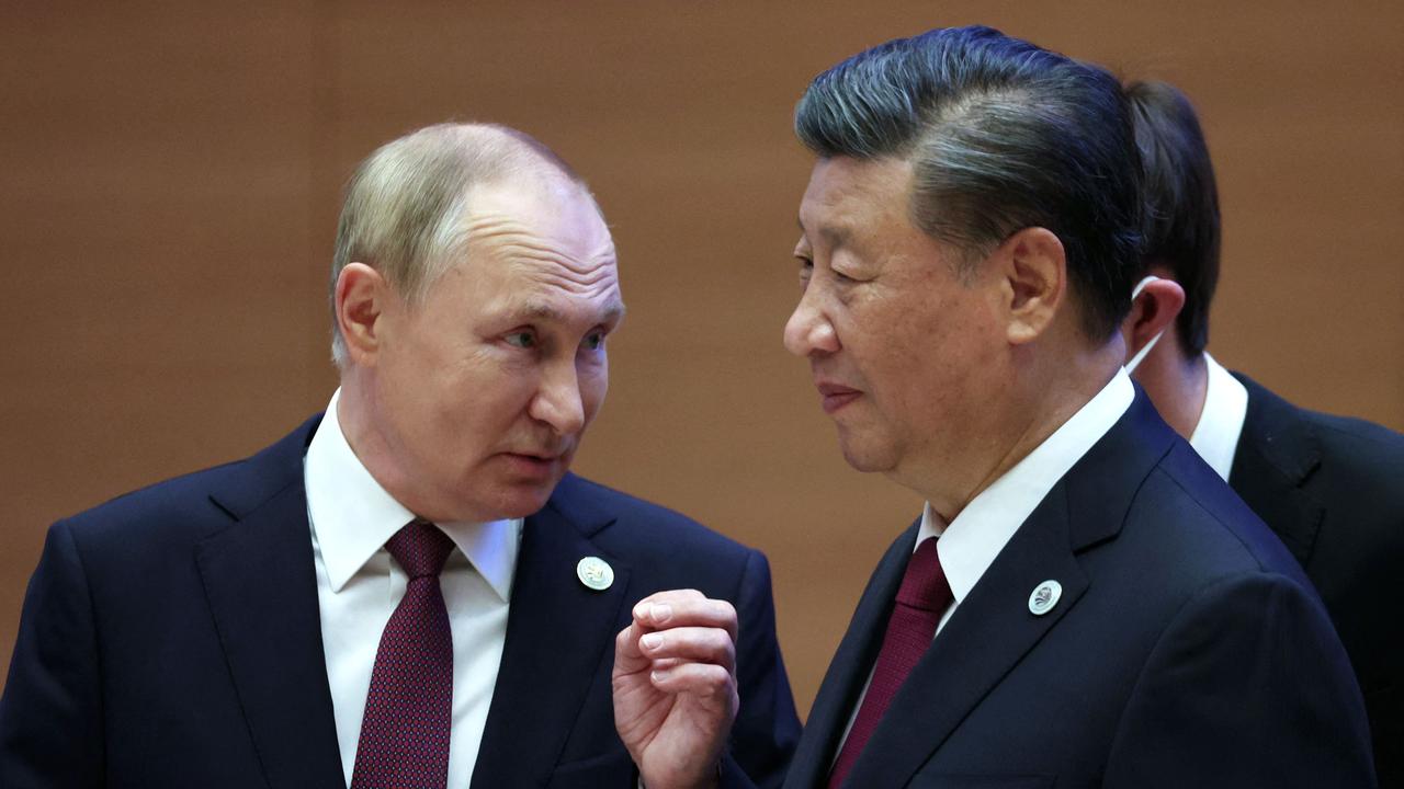 Russian President Vladimir Putin and China's President Xi Jinping. Picture: AFP