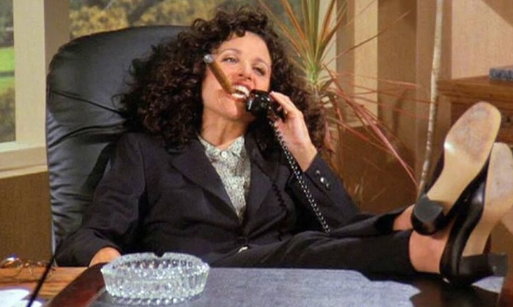 Seinfeld Anniversary: Elaine Benes Fashion Style Julia Louis