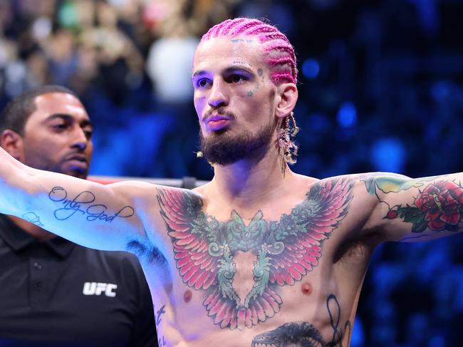 BOSTON, MASSACHUSETTS - AUGUST 19: Sean OâMalley gets ready to face Aljamain Sterling during their Bantamweight title fight at UFC 292 at TD Garden on August 19, 2023 in Boston, Massachusetts. (Photo by Paul Rutherford/Getty Images)