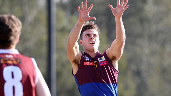 Lincoln Sieben in action for Banyule. Picture: George Salpigtidis