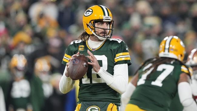 Quarterback Aaron Rodgers of the Green Bay Packers. Photo by Patrick McDermott/Getty Images