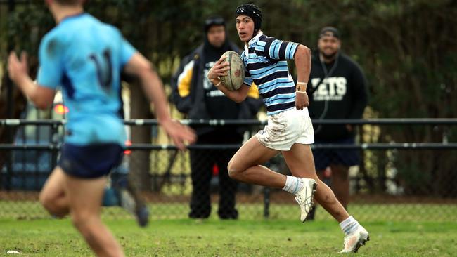 Joseph Suaalii playing rugby union for the Kings School. Picture: SPA Images