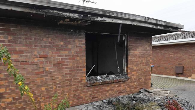 A police officer entered the unit while it was on fire to rescue the elderly resident. Picture: NewsWire / Roy VanDerVegt