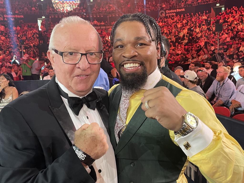 Shawn Porter (R) has been impressed with both Tszyu brothers. Picture: Supplied