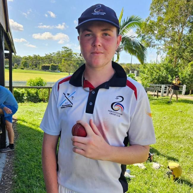 Maroochydore junior cricketer Oscar Cawse. Picture: Facebook.