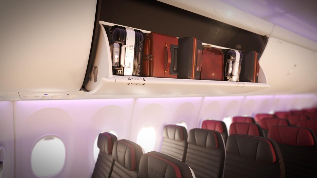 The new Boeing 737-8 will have 50 per cent more carry-on baggage space. Picture: Supplied