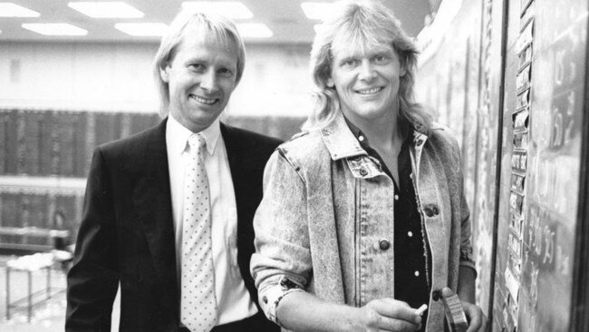 John Farnham and his long-time manager Glenn Wheatley. Picture: Supplied