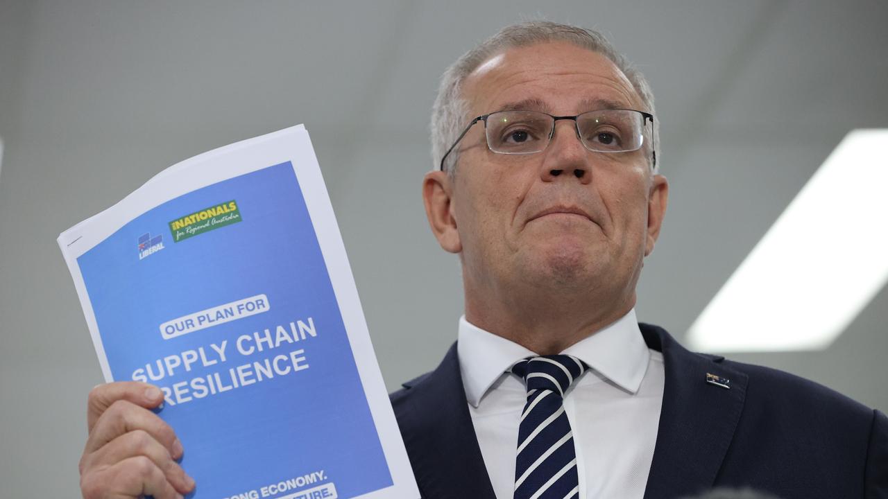 Scott Morrison has made a significant shift during a press conference in Melbourne. Picture: Jason Edwards