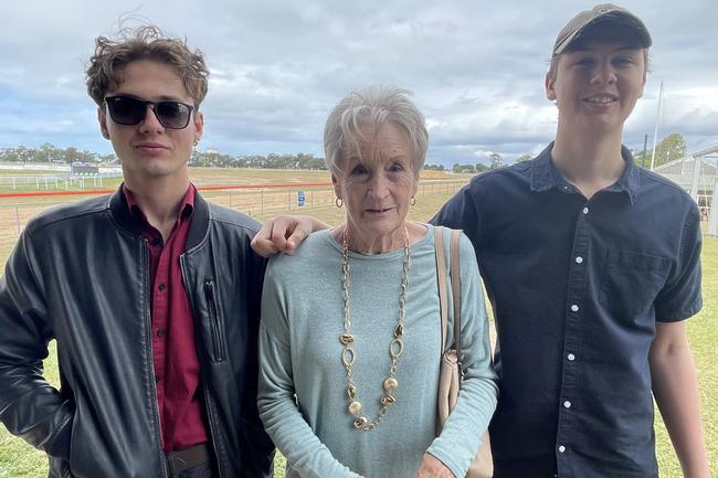 Logan and Cody Owtrim and Brenda Davis enjoyed the Bundaberg Toyota Race Day on Mothers Day, Saturday May 13.